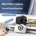 Camera 1080P Micro Camera Keychain Camera Necklace-Style Vlog Camera Pocket Camera Ultra-Compact Digital Camera Black.