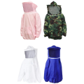 1 Piece Beekeeping Suit Bee Clothes of with Hat Polyester+Cotton Anti-Bee Suit Farming Clothing Coverall,Blue. 
