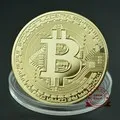 Bit Commemorative Medal Embossed Gold-Plated Silver-Plated Collection Coin Relief Three-Dimensional Metal Badge Crafts. 