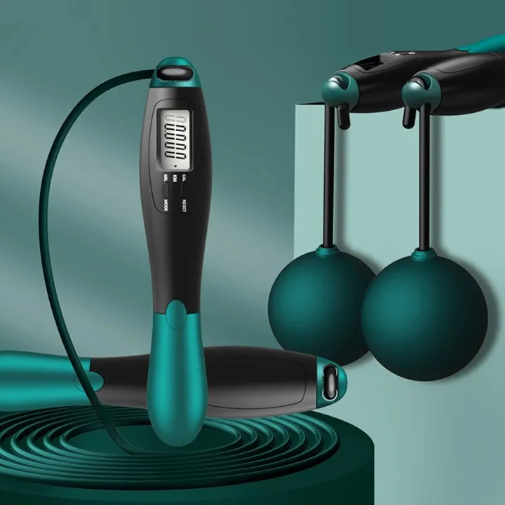 Lose%20weight%20Counting%20Jump%20Rope%20ball%20Steel%20Skipping%20Rope%20Exercise%20Cordless%20jump%20rope%20Fitness%20Training%20Home%20gym%20Sport%20Equipment%20-%20Image%202