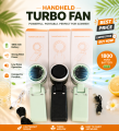 Premium Mini Turbo Cool Fan 1800mAh USB Rechargeable Handheld Fan – Portable, Strong Airflow, Low Noise. 