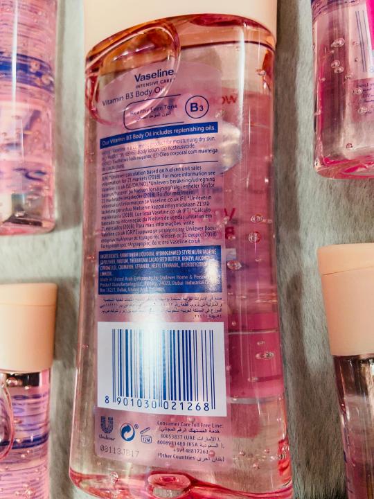 Vaseline%20Vitamin%20B3%20Body%20Oil%20Healthy%20Even%20Tone%20Intensive%20Care%20200ml%20UAE%20-%20Image%204