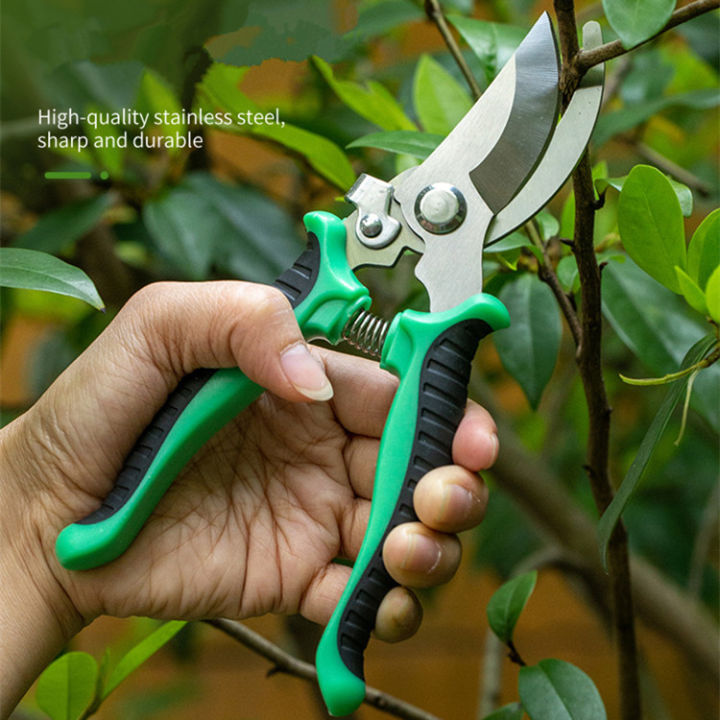 Best Quality eight Inch Stainless Steel Pruner Tree Plant Cutter Gardening Pruning Shear Trimming Pruning Scissors