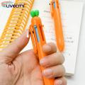 Signing Pen Carrot Shaped Ballpoint Pen 6 Color Retractable Stationery Pen for School Smooth Writing Ideal for Southeast Asian Buyers. 