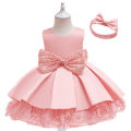 New Sleeveless Set Girls' Princess Bunny Party Children's First Year Dress. 