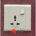 MK Made in Singapore SLIMLINE PLUS 16A 3 Pin Multy Socket with Switch Three 3Pin Multi.