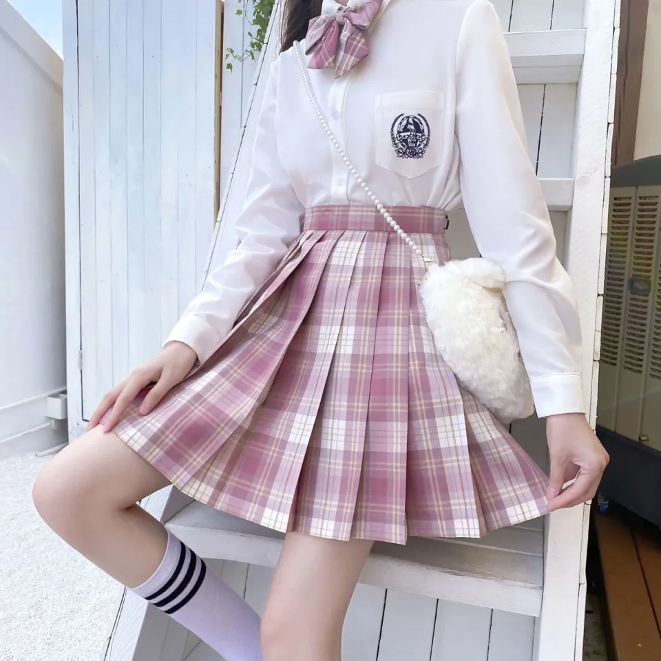 Summer Women's Mini Skirt Harajuku Korean Fashion Sweet Cute Jk