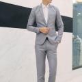 Men Formal 2 Pieces Suit Set Fashion New Boutique Business Dress Wedding Groom Suit Coat Blazers Trousers Suits Clothing Sets KEEMEEUYZO. 