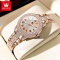 Olevs Stainless Steel Strap & Alloy Case Classic Analog Quartz Wristwatch for Women – Ladies Watch Gift Model 9943. 