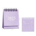 Spiral Bound Desk Calendar Eco-Friendly Multicolor Compact Size Yearly Planner 2025 Edition Hardcover Monthly Planner for.