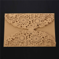 60Pcs/Set Delicate Carved Butterflies Romantic Wedding Invitation Card Envelope Invitations for Wedding.