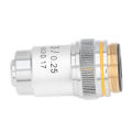 Achromatic Objective Lens, Fine Workmanship 20.2mm Interface 10X Microscope Lens for Biological Microscopes.