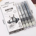 4pcs/lot Creative Sponge Grip Press Gel Pen Cute 0.5mm Black Ink Neutral Pens For Writing Office School Supplies.