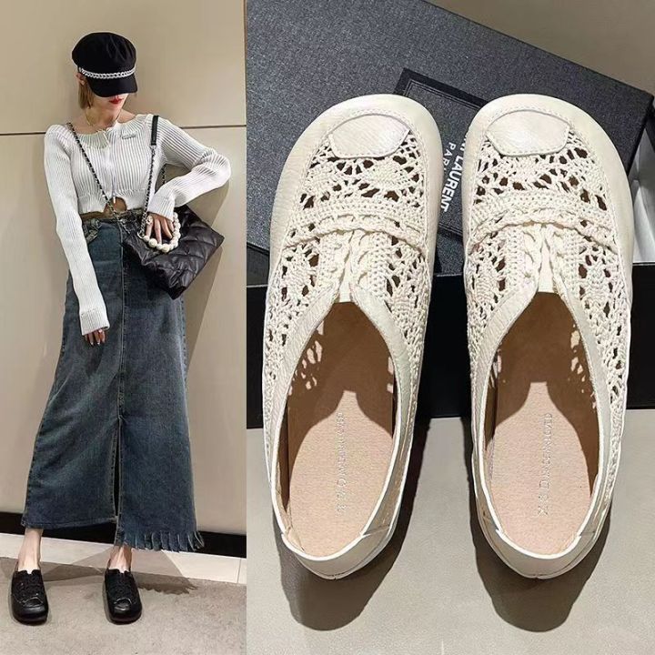 Summer%20New%20Sandals%20Mori%20Girl%20Artistic%20Closed%20Toe%20White%20Shoes%20Vintage%20Soft%20Sole%20Thin%20Shoes%20Women's%20Breathable%20Shoes%20Mesh%20Fisherman%20Shoes%20-%20Image%206