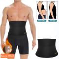 Mens Waist Trainer Slimming Body Shaper Modeling Belt Tummy Control Weight Loss Shapewear Promote Sweat Belly Slim Trimmer Belt.