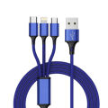 Fast USB Charging Cable Universal 3 in 1 Multi Function Cell Phone Cord Charger. 