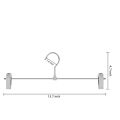 Pant Hangers,Skirt Hangers with Clips Space Saving,Adjustable Clips Hangers Clothes Hangers for Pants. 