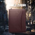 LUXIO Premium Portfolio Holder A4 Size – Chocolate PU/PVC Leather File Organizer, Office Document Folder, Resume Holder, Business Portfolio Case, A4 Leather Folder for Interviews, Meetings, Work, Durable Stylish Chocolate Portfolio by LUXIO.