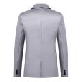 Washable Stylish Pure Color Slim Fit Blazer Super Soft Suit Coat Long Sleeves for Daily Wear. 