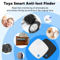 ROVF Tuya Bluetooth Key Finder Wireless Smart Tracker Anti-lost Tracker Child Bag Wallet APP Record 80DB for Phone Key Bag.