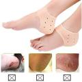 Silicone Gel Heel Pad Socks for Heel Swelling Pain Relief.