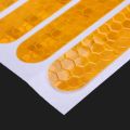 Front Rear Wheel Cover Protective Shell Reflective Sticker for Ninebot Max G30 Scooter Accessories 12PCS, Yellow.