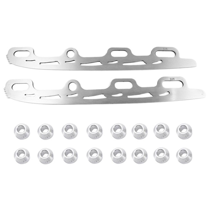 Blade Inline Ice Hockey Ski Blade Stainless Steel Inline Figure Skate with Knife Tooth for Adult Kid Roller Skates Shoes 326Mm