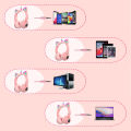RGB Unicorn Kids Wireless Headphones With Mic,Control RGB Light Girls Music Stereo Earphone Mobile Phone Children's Headset Gift. 