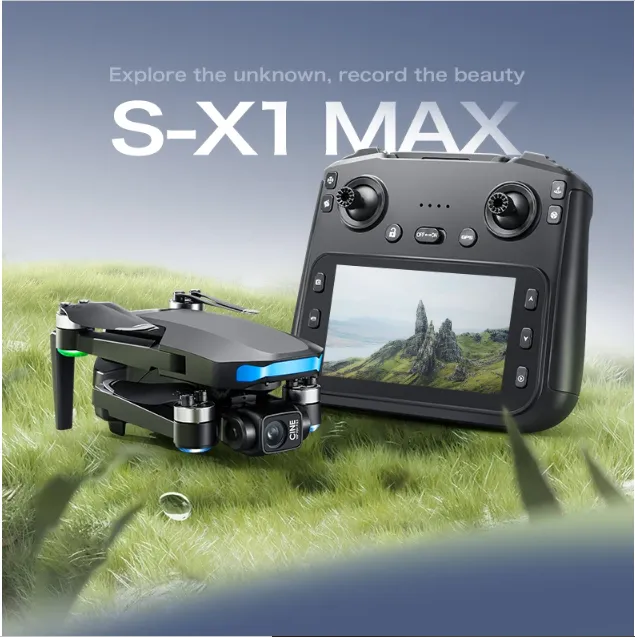 FLH New S-X1 MAX Drone Professional 4K Camera 3-axis gimbal Aerial FPV  Brushless with Large Screen Remote Control Folding Dron | Daraz.com.bd