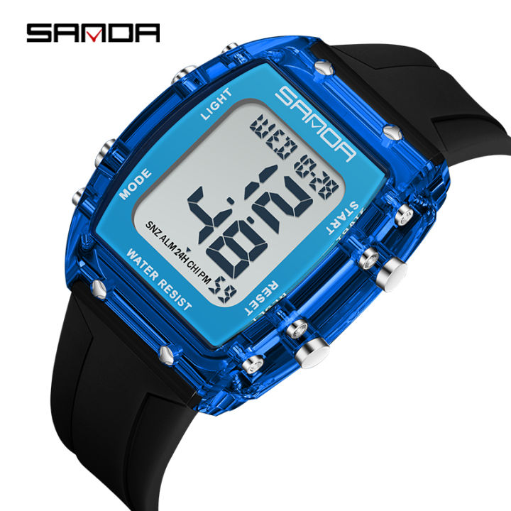 SANDA%20Solid%20Color%20Transparent%20Dial%20Multifunctional%20Timing%20Watch%20Outdoor%20Waterproof%20Night%20Light%20Men's%20Watch%20SD2175-6%20-%20Image%2010