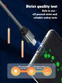 LDNIO 65W Type-C Fast Charging Cable, Type-C to Type-C Mobile Phone Charging Cable -1M.