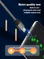 LDNIO 65W Type-C Fast Charging Cable, Type-C to Type-C Mobile Phone Charging Cable -1M.