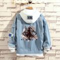 2022 NEW Game Genshin Impact Cool Denim Jacket Harajuku XIAO Zhongli HUTAO With Hoodies Women/men Hoodies For men/women.