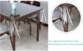 6 Seater-2 Pcs Combo Dining Table Cloth And Table Protector-84'' By 54'' Inches-3D Silver+12Mm - Elevate Dining Experience With This 2-Piece Combo.