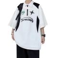 Extra Large Size300Half Zipper Machine Jin Car StylepoloShirt Men's American HeavyvibeWind LapelTShirt Top.