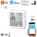 Wifi+Bluetooth Tuya smart temperature and humidity sensor can be connected to hotspots, support smart life. 
