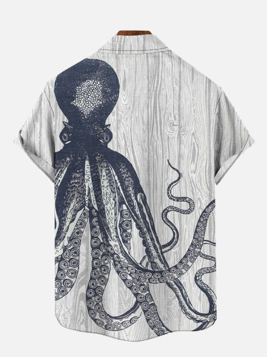 Summer%20men's%20octopus%20print%20shirts%20Short%20sleeved%20Hawaiian%20beach%20shirts%20Ocean%20animal%20cartoon%20pattern%20shirts%20Men's%20casual%20shirt%20-%20Image%202