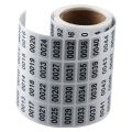 2000PCS Number Stickers Inventory Stickers Asset Tags Consecutive Number Stickers Self-Adhesive Numbered Labels (1-2000). 