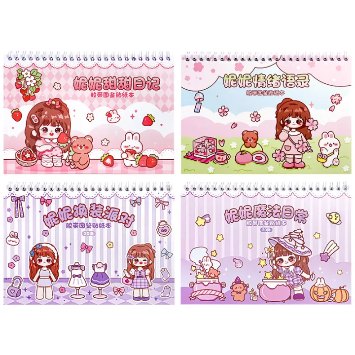 Super%20Sweet%20Nini%20Illustrated%20Sticker%20Book%20Cute%20Little%20Girl%20DIY%20Decorative%20Character%20Materials%20Handheld%20Account%20Stickers%20and%20Papers%20-%20Image%205