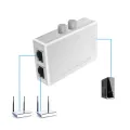2X Mini 2 Port RJ45 RJ-45 Network Switch Ethernet Network Box Switcher Dual 2 Way Port Manual Sharing Switch Adapter HUB. 
