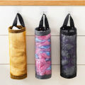 No-Punch Grocery Bag Holder Wall Mount Plastic Bag Holder Dispenser Hanging Storage Trash Garbage Bag Kitchen Garbage Organizer. 