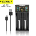 Liitokala Lii-PD4 Lii-500 Lii-402 Lii-S2 3.7V 18650 18350 18500 16340 21700 20700 26650 1.2V AA AAA NiMH Lithium-Battery Charger. 