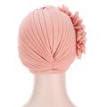 Flower Hijab Turban Head Warmer for Women Diamonds Soild Color Muslim Headscarf Bonnet Inner Hijabs Arab Head Wraps Indian Hat.