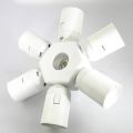E27/E40 To 7 E27 LED Light Bulbs Socket Adapter Splitter Standard Lamp Socket Holder Base Converter for Home Commercial Lighting.