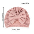 I Love Dad 2023 New Baby Hat Cute Bows Baby Girl Turban Hats Solid Color Soft Cotton Elastic Bowknot Newborn Toddler Girl Bonnet Beanies.