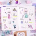 1Pcs Kids Dress Up Doll Sticker 3D Princess Kawaii Double Layer Children Sticker Toy for Laptop Scrapbooking Stationery Notebook. 