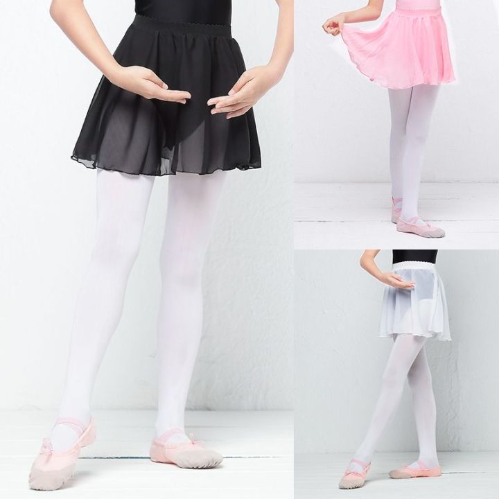 Children Dance Skirt Girls' Dancing Small Apron Ballet Dance Dress One Piece Chiffon Dress Exercise Clothing Short Skirt