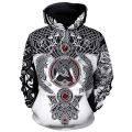 Classic brand design hoodies Beautiful Viking 3D Printed Sweatshirt Popular Unisex hoodie Viking Odin Tattoo jacket Streetwear.
