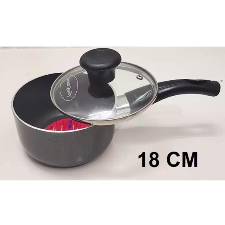 Kiam Non Stick Milk Pan Classic With Glass Lid 18CM