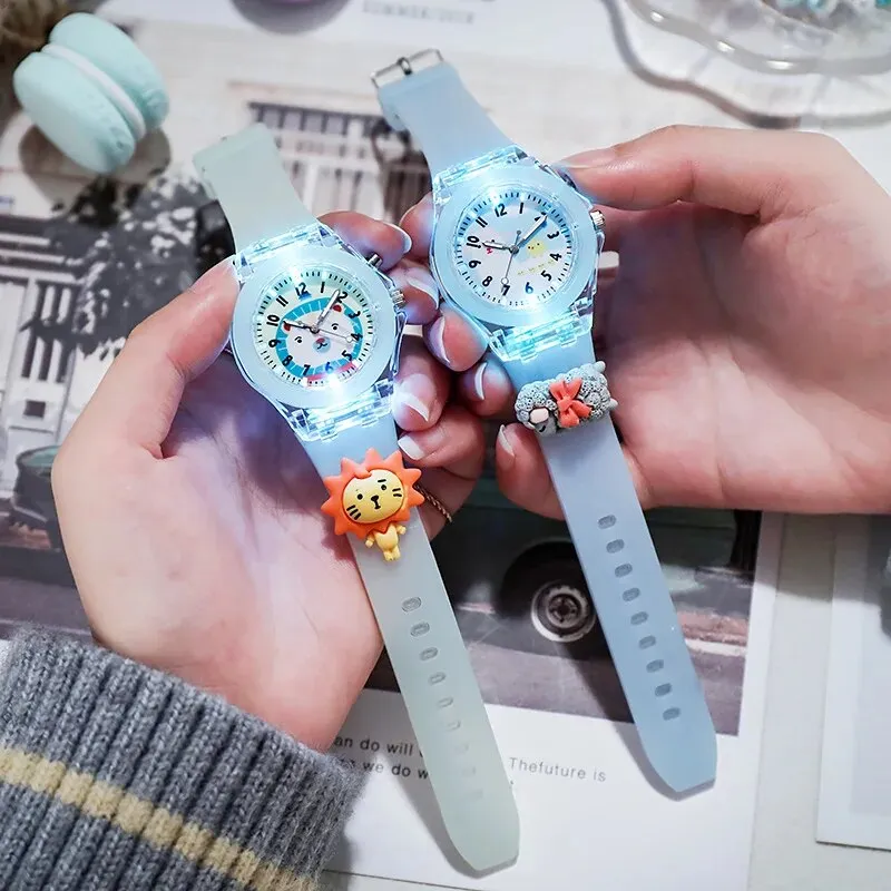 Baby Kids Watches Soft Silicone Cartoon Watch for Girls Boys